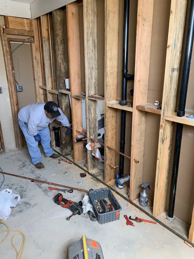Commercial rough-in plumbing for Trenchless Sewer Repair in Alvin